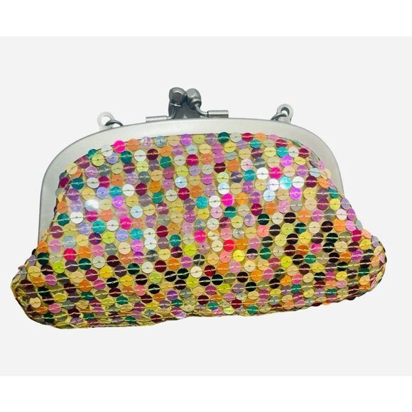 Sequin Multicolored Clutch - Picture 2 of 5